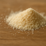 Close up van amandelmeel